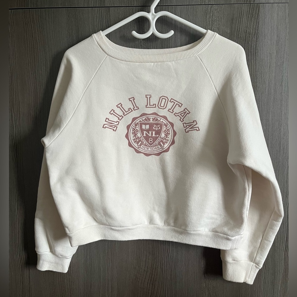 Nili Lotan Terry cotton crewneck
